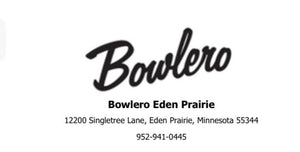 Bowlero Entrance and 2 bowling games